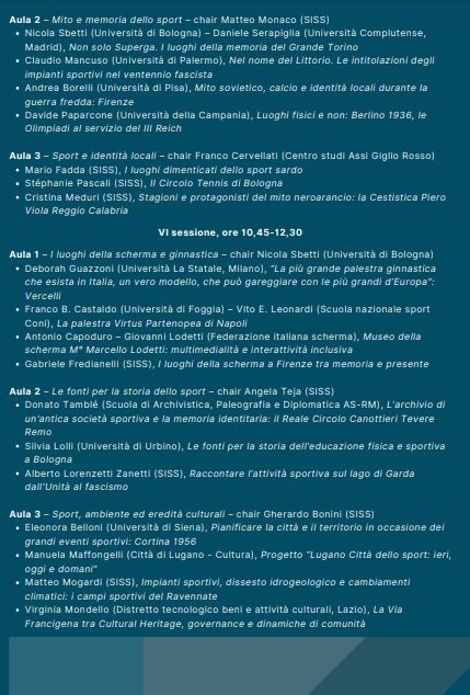 🔜 Si terrà dal 14 al 16 novembre a Firenze il XII Convegno Nazionale della SISS Società Italiana Storia dello Sport dal titolo “I luoghi dello sport. Storie, culture e architetture”

Info: storiasport.com/xii-convegno-n…
<a href="/Storia_Sport/">StoriaDelloSport</a>