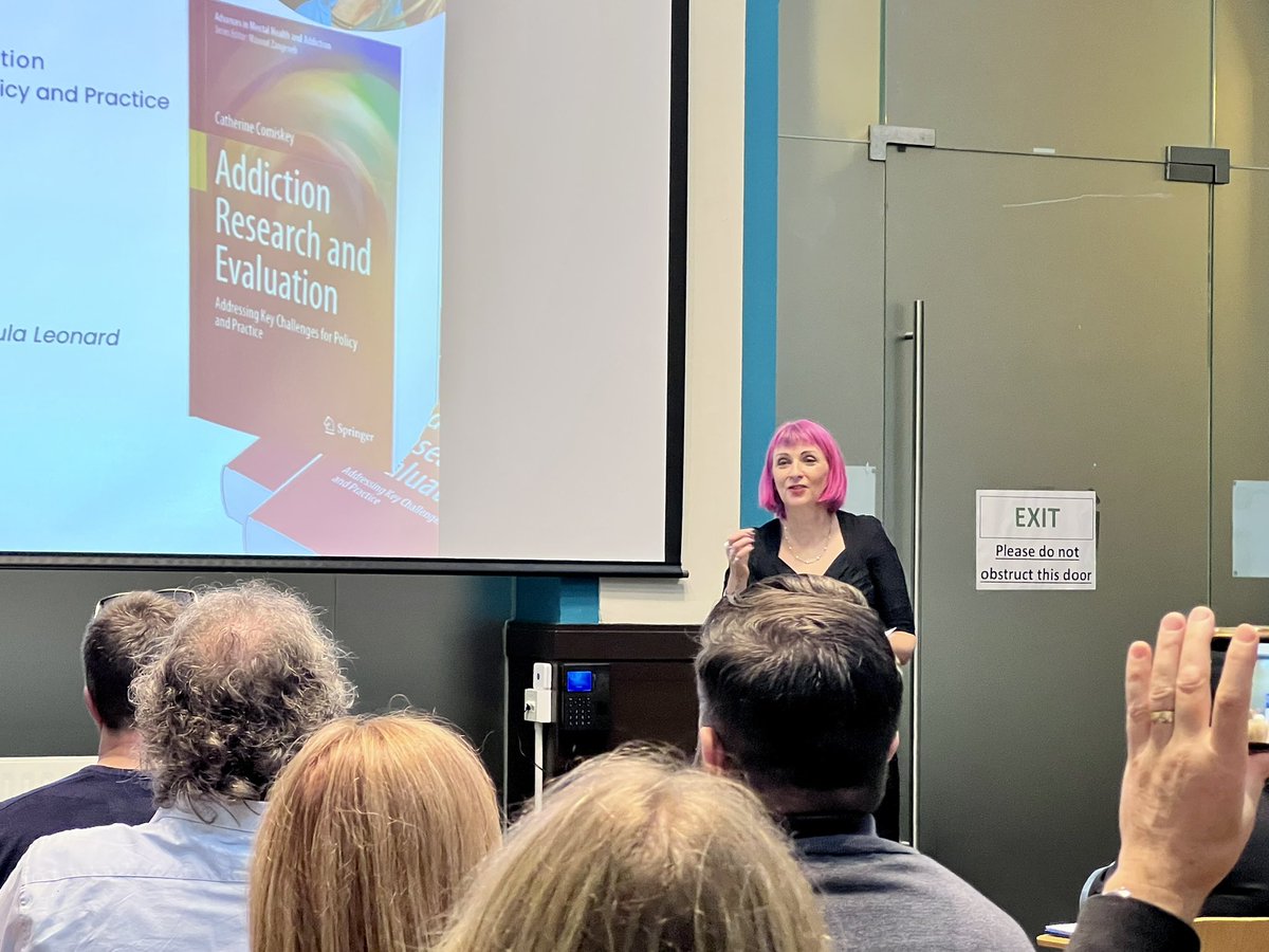 BafaMuler's tweet image. Just attended the launch of Addiction Research and Evaluation: Addressing Key Challenges for Policy and Practice by Prof. @ComiskeyCath at @TCD_SNM, powerful insights on addiction and mental health policy. Must-read!  #ComiskeyAddictionResearch #AddictionResearch