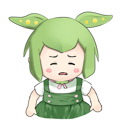 ずんだもん 「今日ゲーセンで見たやつ。絶妙な顔してた 」|やけんのイラスト