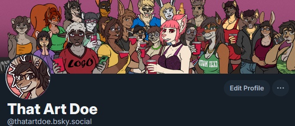 thatartdoe's tweet photo. If you'd like to follow my content elsewhere as I bring things back up to speed with my furry art, you can also find me here! https://t.co/qBrcOaArvv
