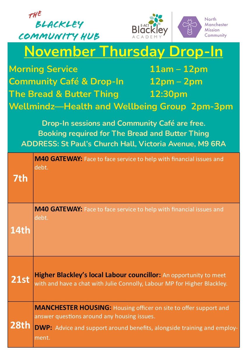 BLKYCommunity's tweet photo. ❄️ November at the Blackley Community Hub 🧣 https://t.co/cWsmPVHagQ