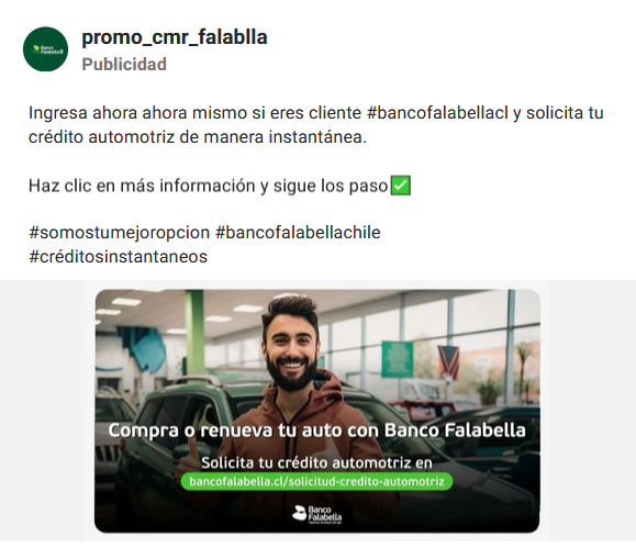 1ZRR4H's tweet image. Al menos 5 anuncios pagados en Instagram (Meta) conducen a sitio #phishing de Banco Falabella 🇨🇱

URL maliciosa: https://d9b0a51b-415d-411a-81f8-24aa650d9b66-00-1960wln2h852d.picard[.]replit[.]dev. Atacantes piden RUT, clave internet y clave dinámica y los envían a TG ⚠️

Los…