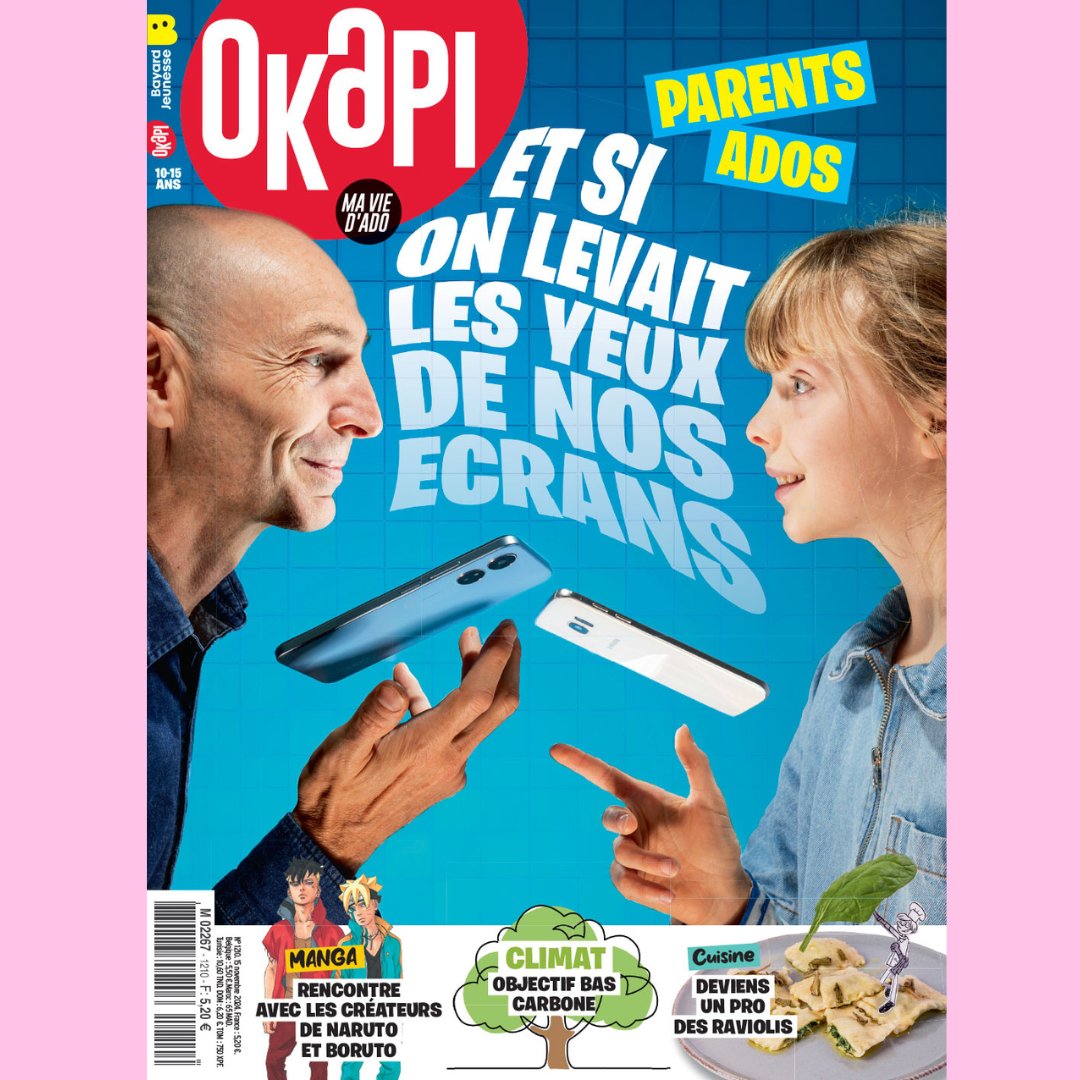 Le nouvel Okapi là !

🖥️ Enquête : Trois familles partagent leurs astuces pour un usage plus sain des écrans.

🌍 Découvre comment fonctionne l'empreinte carbone et teste tes connaissances avec un quiz !

#Okapimagazine #PresseJeunesse #bayardjeunesse