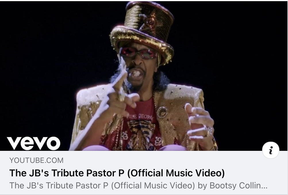Happy Gotta Get Over The Hump Funkateers!👀👄👍 Come funk with me: youtube.com/watch?v=gAyNll… (Share with ur Funky Friends)!❤️ 
Bootsy baby!!!🤩 #newmusic #freshfunk #PFunk #thejbs Tribute Pastor P🔥🎉🔥