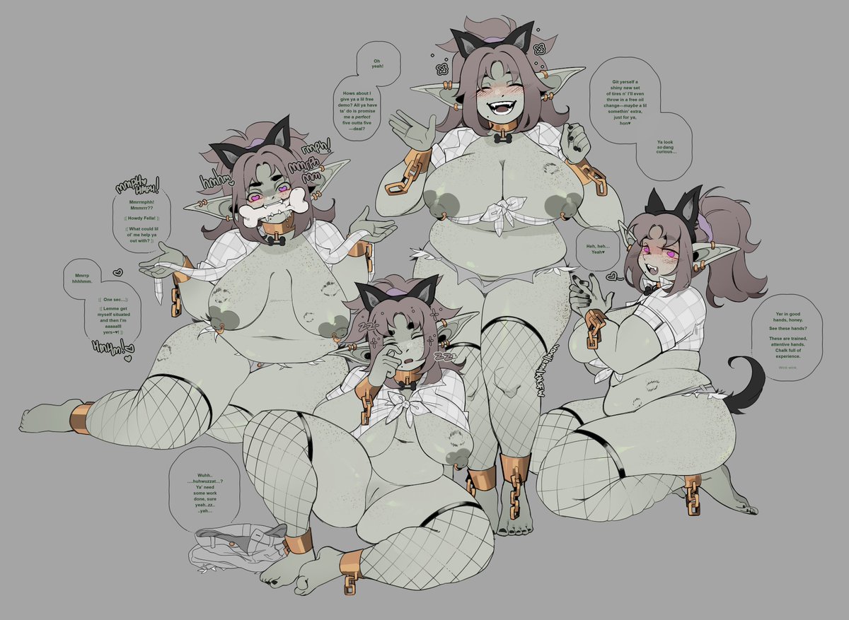 VanillaMilkNSFW's tweet photo. would YOU trust a goblin mechanic cosplaying a werewolf to fix your car??

@/Mark314 https://t.co/VWNI4Zn4hh