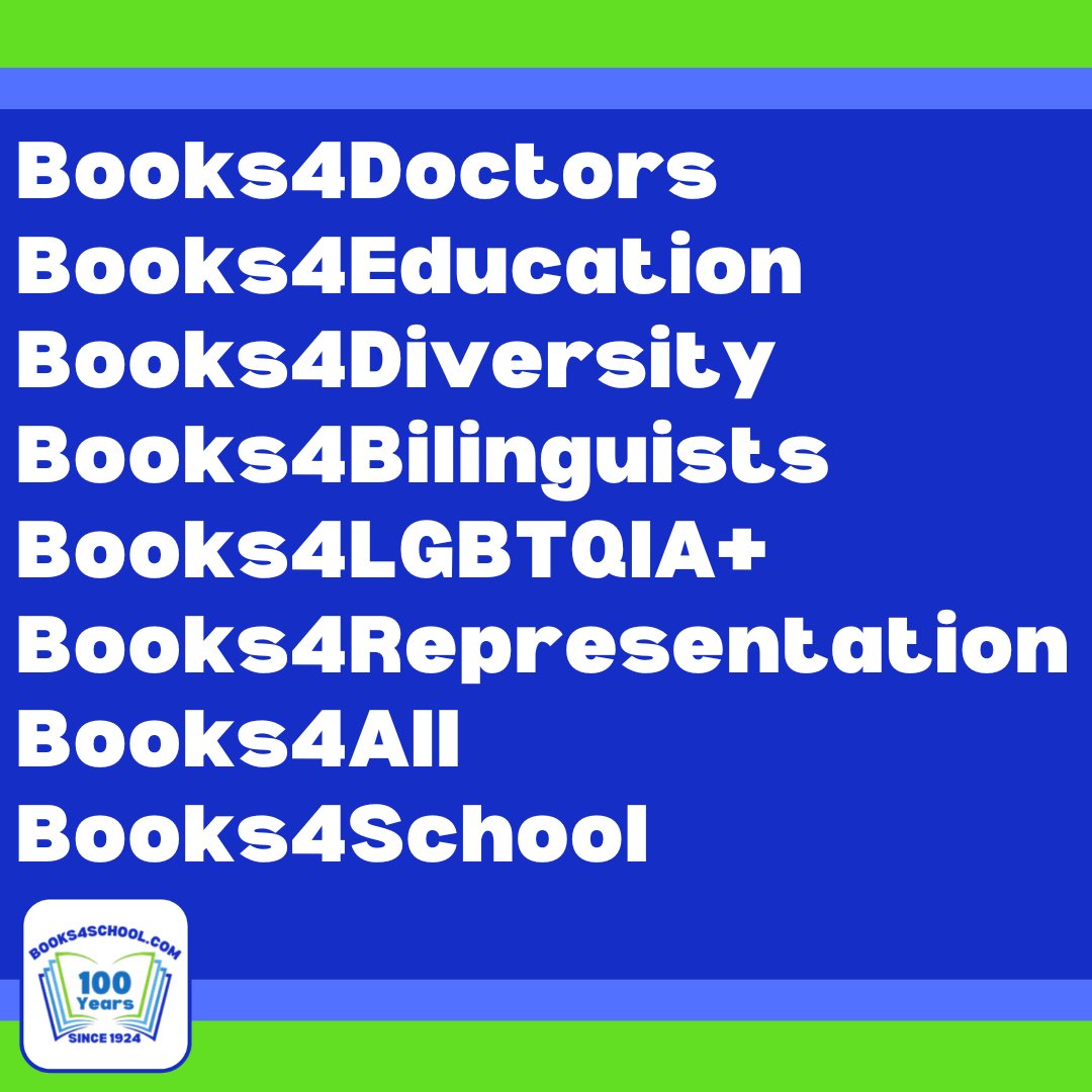 ibooks4school's tweet photo. Books4All. Always. 💙📚💚 https://t.co/eYqhnrsUS1