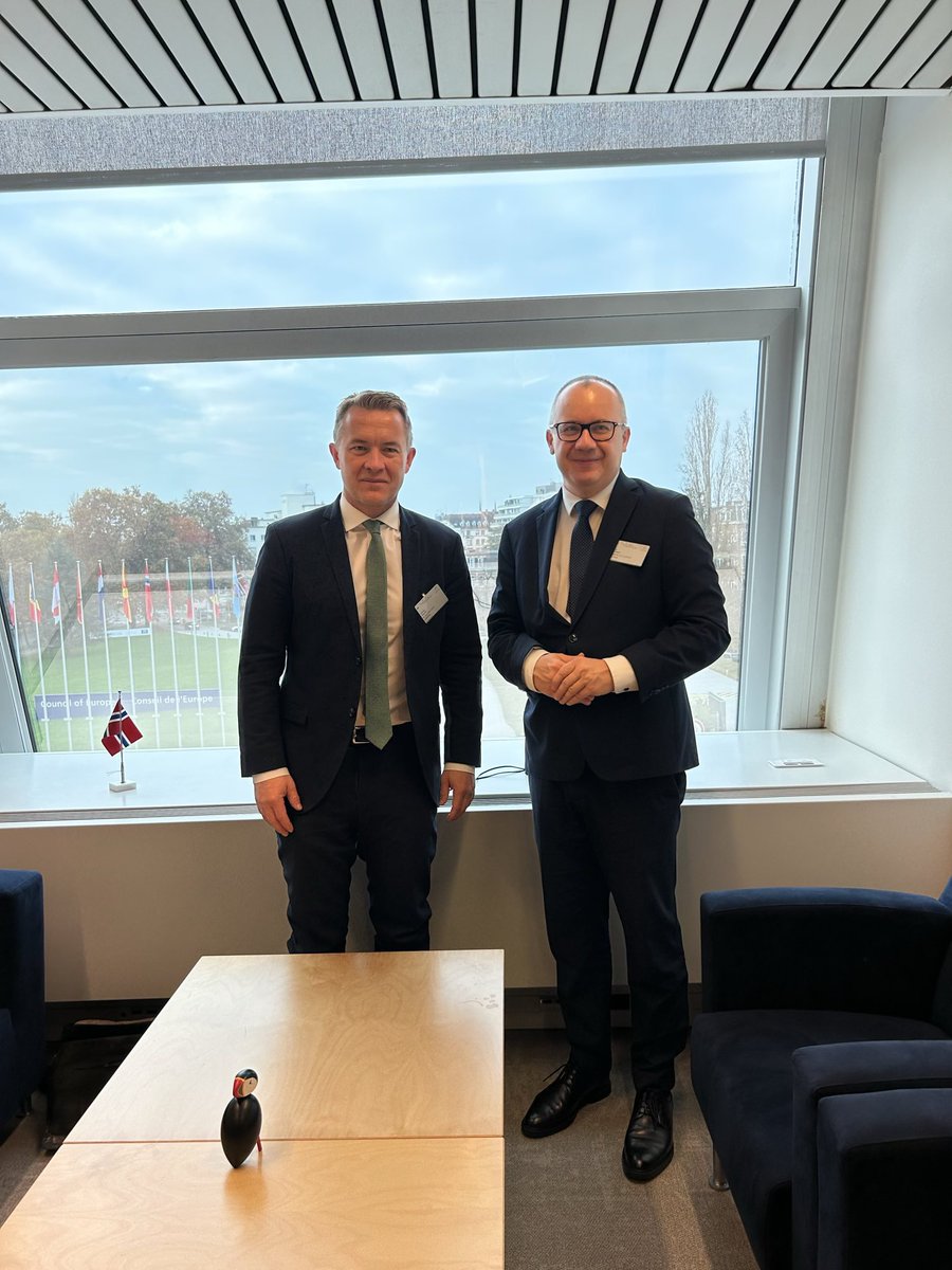 NorwayCoE (@norwaycoe) on Twitter photo Good meeting in Strasboug today between State Secretary Andreas Kravik and Polish Minister of Justice, Adam Bodnar, on restoring the #RuleOfLaw in Poland.
<a href="/PLPermRepCoE/">Poland in CoE</a> Good meeting in Strasboug today between State Secretary Andreas Kravik and Polish Minister of Justice, Adam Bodnar, on restoring the #RuleOfLaw in Poland.
<a href="/PLPermRepCoE/">Poland in CoE</a>