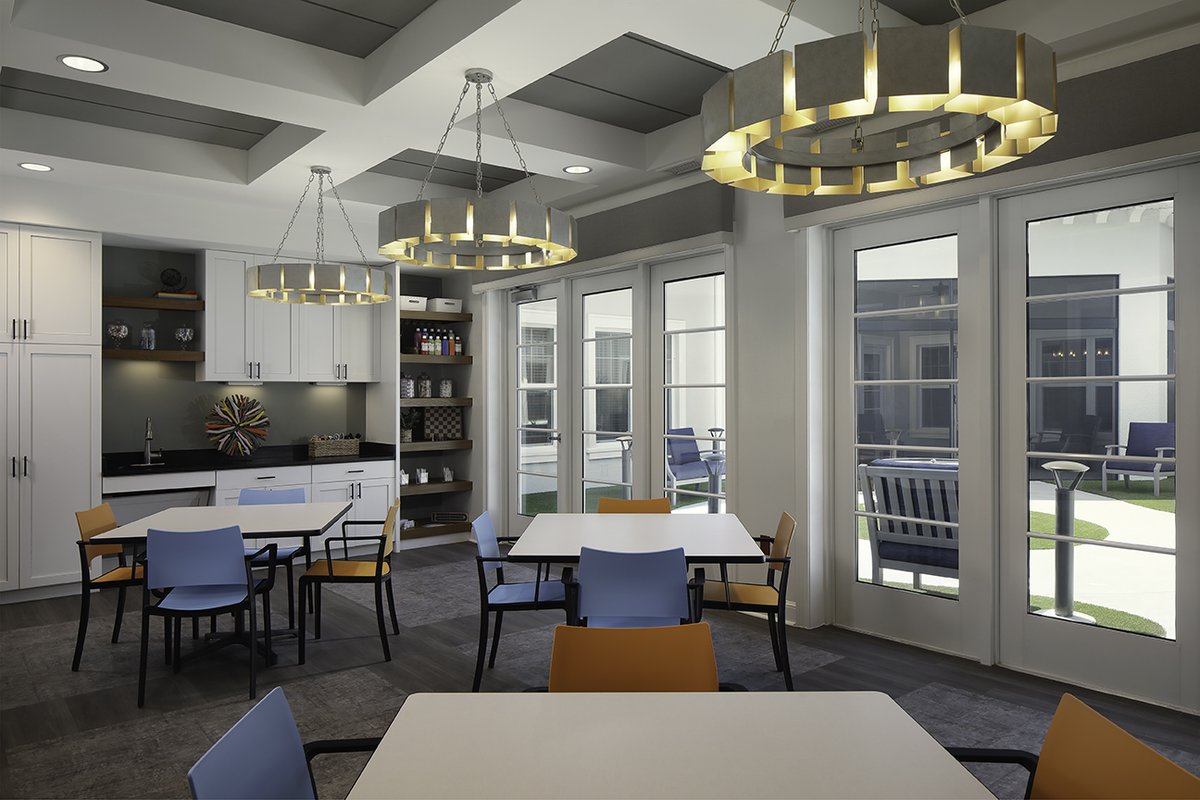 828id1's tweet photo. 🧠💜 This National Alzheimer's Awareness Month, we’re celebrating the memory care project at Springwater at Waterman Village by 828id! Thoughtfully designed for comfort, safety, and support, each detail—from calming colors to sensory rooms—wraps residents in care. #Alzheimers https://t.co/dwyuP3vuoJ