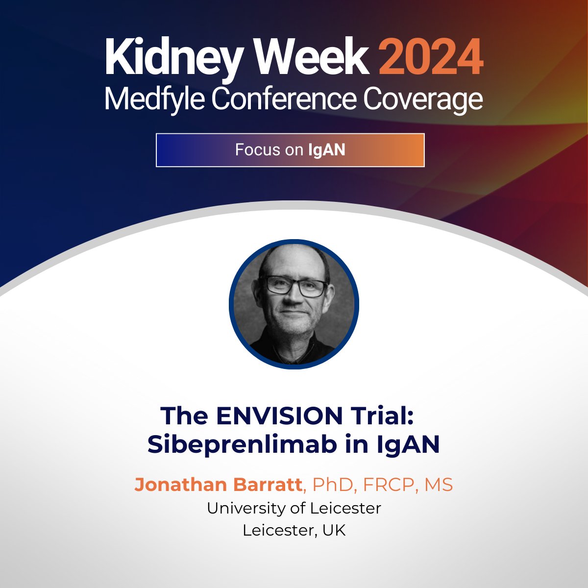 Medfyle1's tweet photo. Catch up on the latest clinical data and research in #IgAN from ASN Kidney Week 2024 on Medfyle. Watch the videos: https://t.co/98GGgewjUf
#KidneyWk #ASN24 https://t.co/2QJPwgJe9e