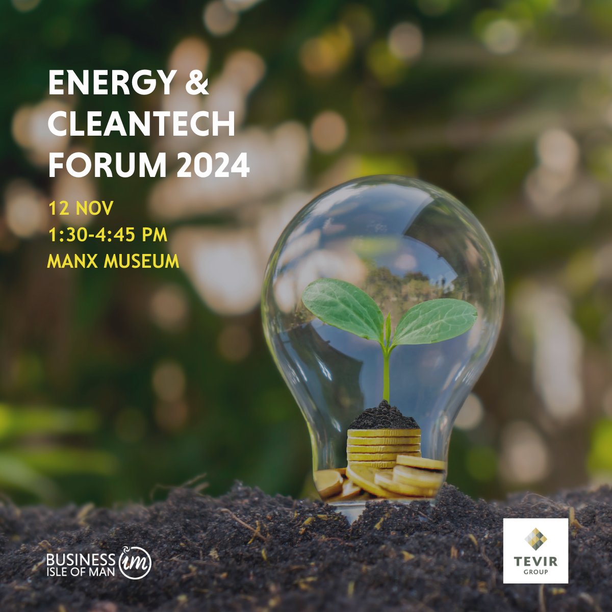 Don’t miss the important Energy &amp; Cleantech Forum, kindly sponsored by Tevir Group! 

Whether you're a business looking to cut carbon or innovate in the cleantech space, we encourage you to sign up for FREE 👉 ow.ly/3eUR50U1q5L