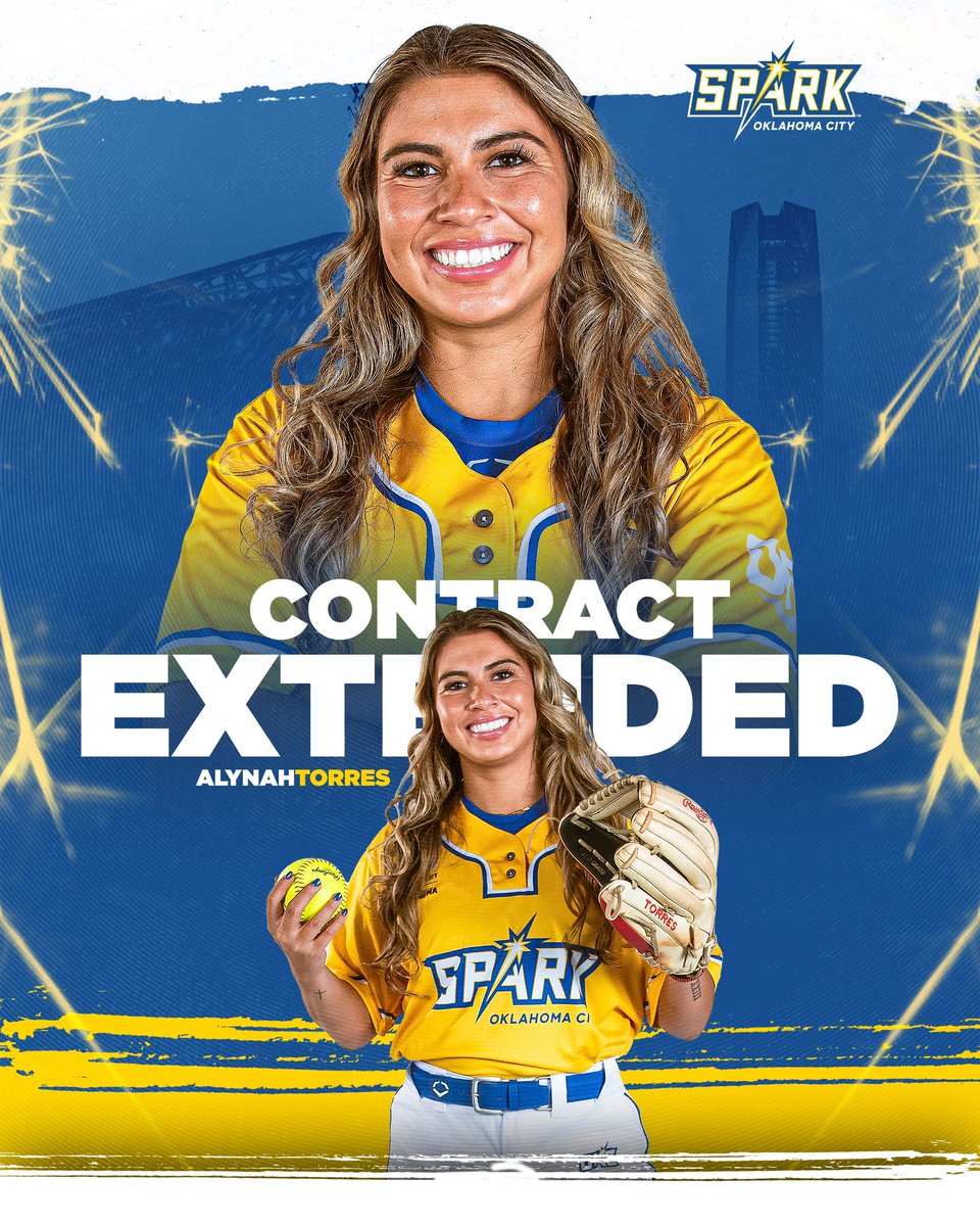 ausl_spark's tweet photo. 𝐆𝐀𝐒𝐀𝐋𝐘𝐍𝐀𝐇 𝐑𝐄𝐓𝐔𝐑𝐍𝐒 ⛽️ Torres joins five other Sooners set to return on the 2025 roster!⚡️

➡️ Jerseys are discounted for a limited time only! Plus, only a few spots remain for our Power Hitting Clinic at https://t.co/ty7kKwErik 

#BeTheSpark https://t.co/tKROzu10mi