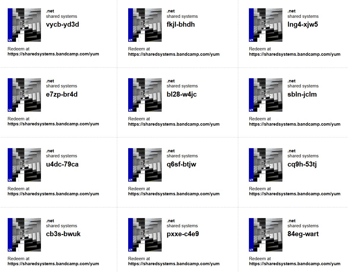 DOT NET #bandcampcodes sharedsystems.bandcamp.com/yum
&gt; #cyberpunk #acidtechno #industrial #electrohouse #techno #soundtrack #idm #bandcamp
