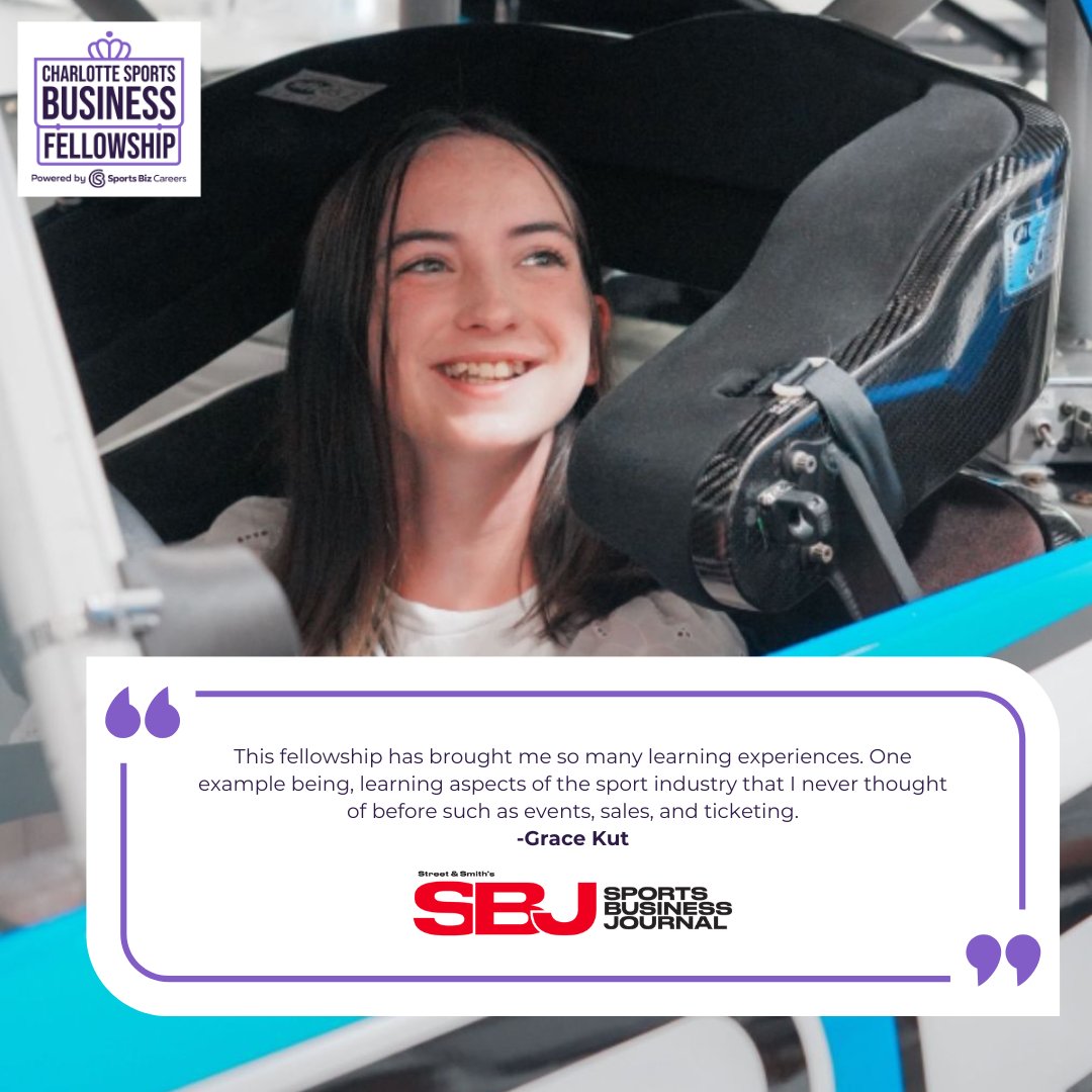 📸 FELLOW SNAPSHOT 📸
Grace Kut, cohort 2024, worked with Sports Business Journal. She highlights how the program expanded her view of the sports industry!

🚨APPLICATIONS ARE OPEN 🚨
📷Apply to join this PAID experience for Summer 2025!
🔗 Apply NOW: bit.ly/CLT2025