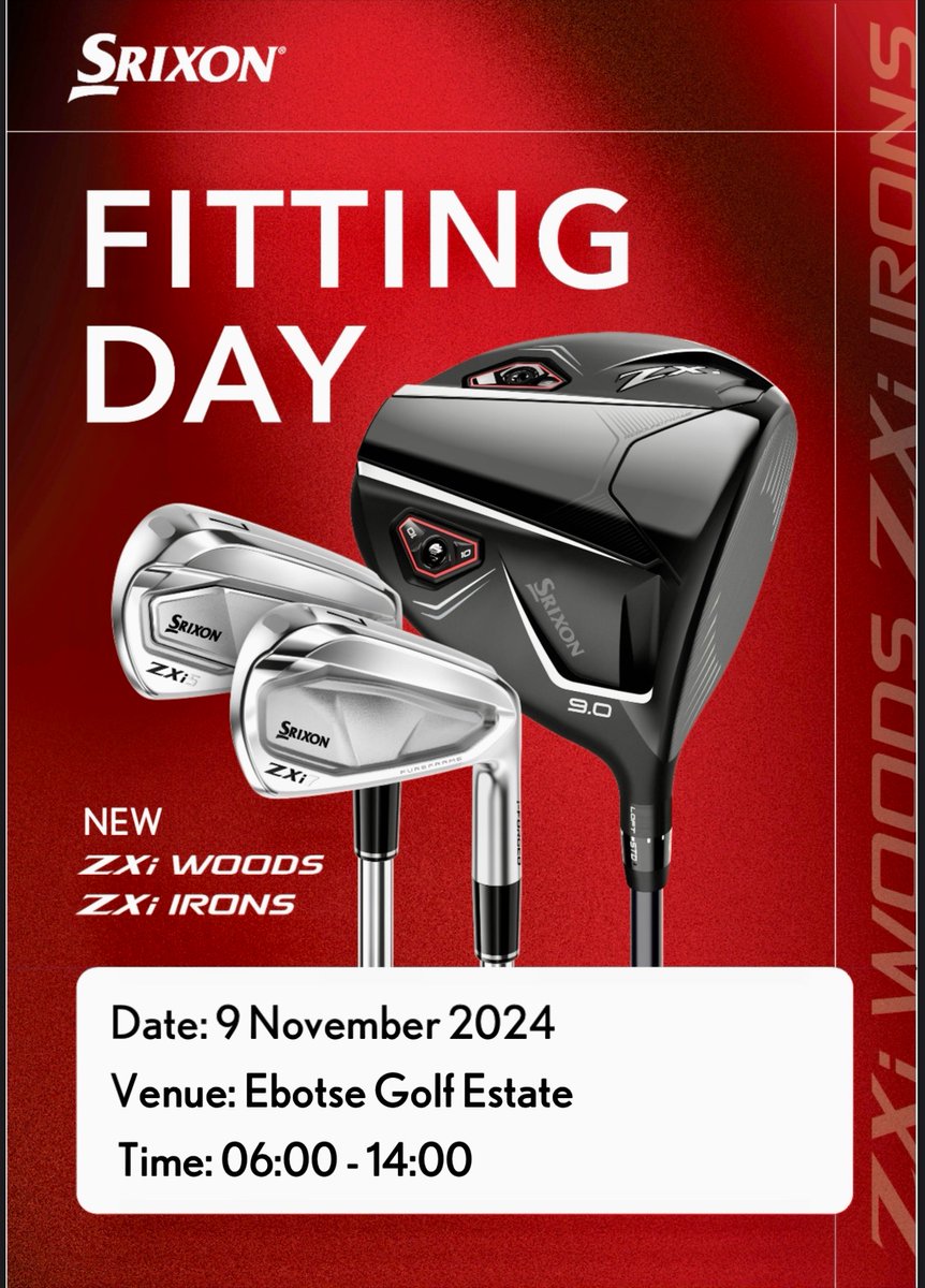 Coming to #Ebotse this Saturday, try the latest from <a href="/SrixonSA/">Srixon Golf SA</a>   👇🏼

Book your time through 
☎️087 285 3557 
📮proshop@ebotselinks.com

#Srixon / #DemoDay / #GrantVeenstraGolf 🇿🇦