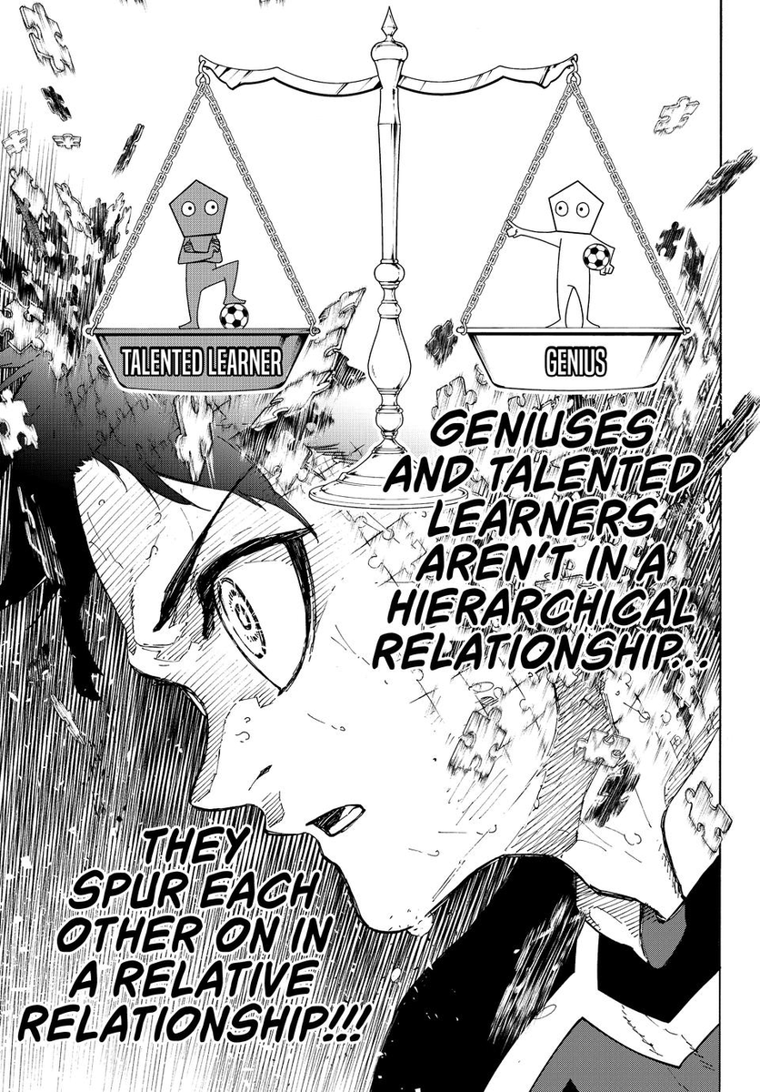 KmariM's tweet photo. i feel like learning this was supposed to be a REALLY huge moment in blue lock but because its so consistently hype it just doesn't feel like as much of a high as i'd like #BL282 https://t.co/5nqnrRL06Y