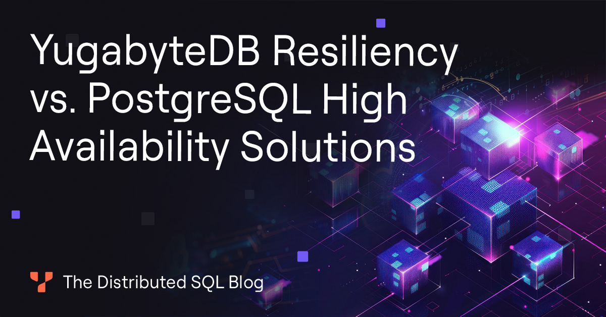 YugabyteDB (@yugabyte) on Twitter photo Check out this blog from <a href="/Yugabyte/">YugabyteDB</a> expert <a href="/FranckPachot/">Franck Pachot</a> to discover the difference between traditional #highavailability database solutions based on enhanced and automated #disasterrecovery, and #cloudnative solutions with built-in #resiliency.⬇️
hubs.la/Q02X4w150 Check out this blog from <a href="/Yugabyte/">YugabyteDB</a> expert <a href="/FranckPachot/">Franck Pachot</a> to discover the difference between traditional #highavailability database solutions based on enhanced and automated #disasterrecovery, and #cloudnative solutions with built-in #resiliency.⬇️
hubs.la/Q02X4w150