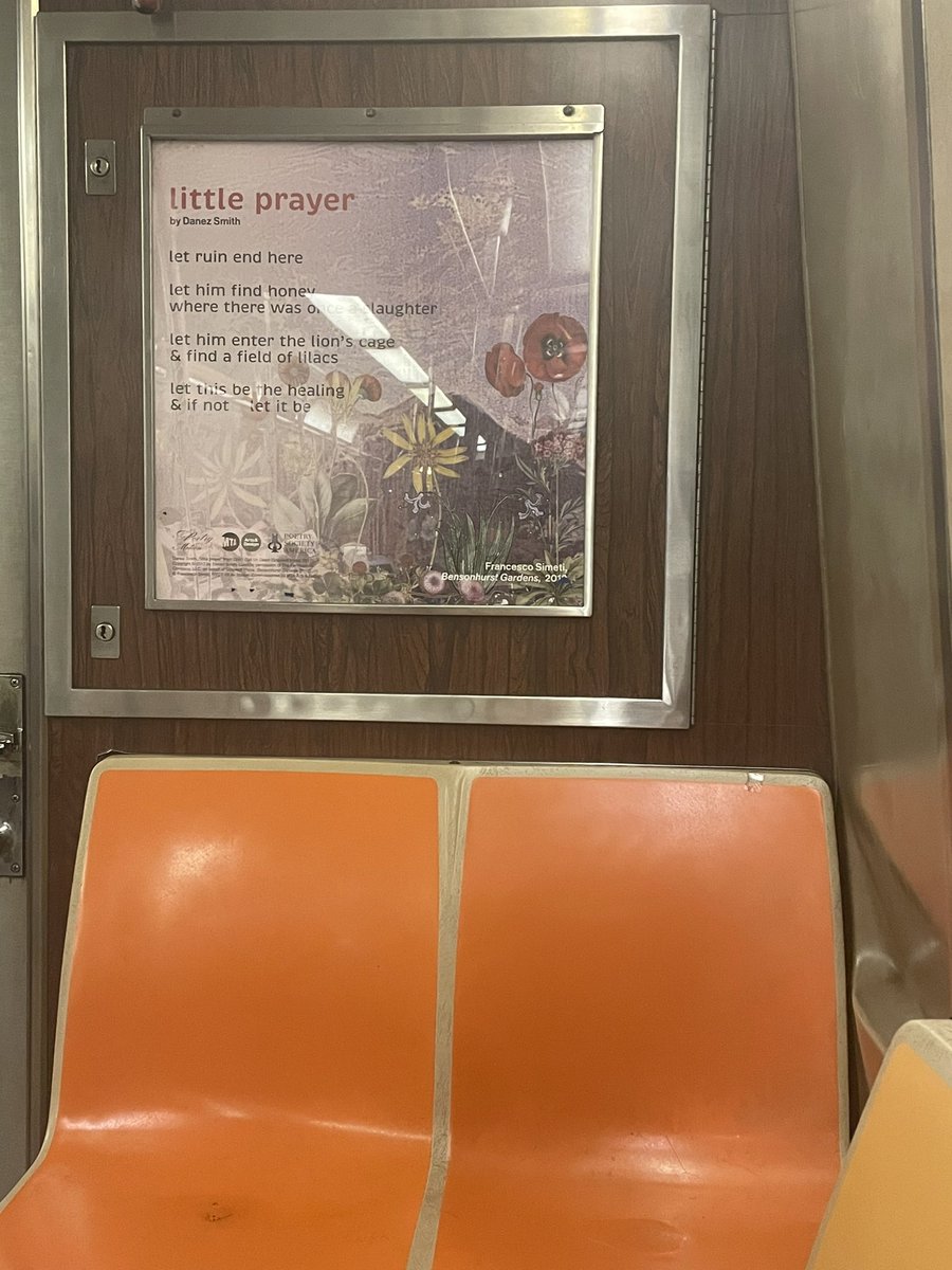 thundrpunch's tweet photo. Perfect @Danez_Smif poem to see on the subway today ❤️‍🩹 https://t.co/KKJ7BjcH53