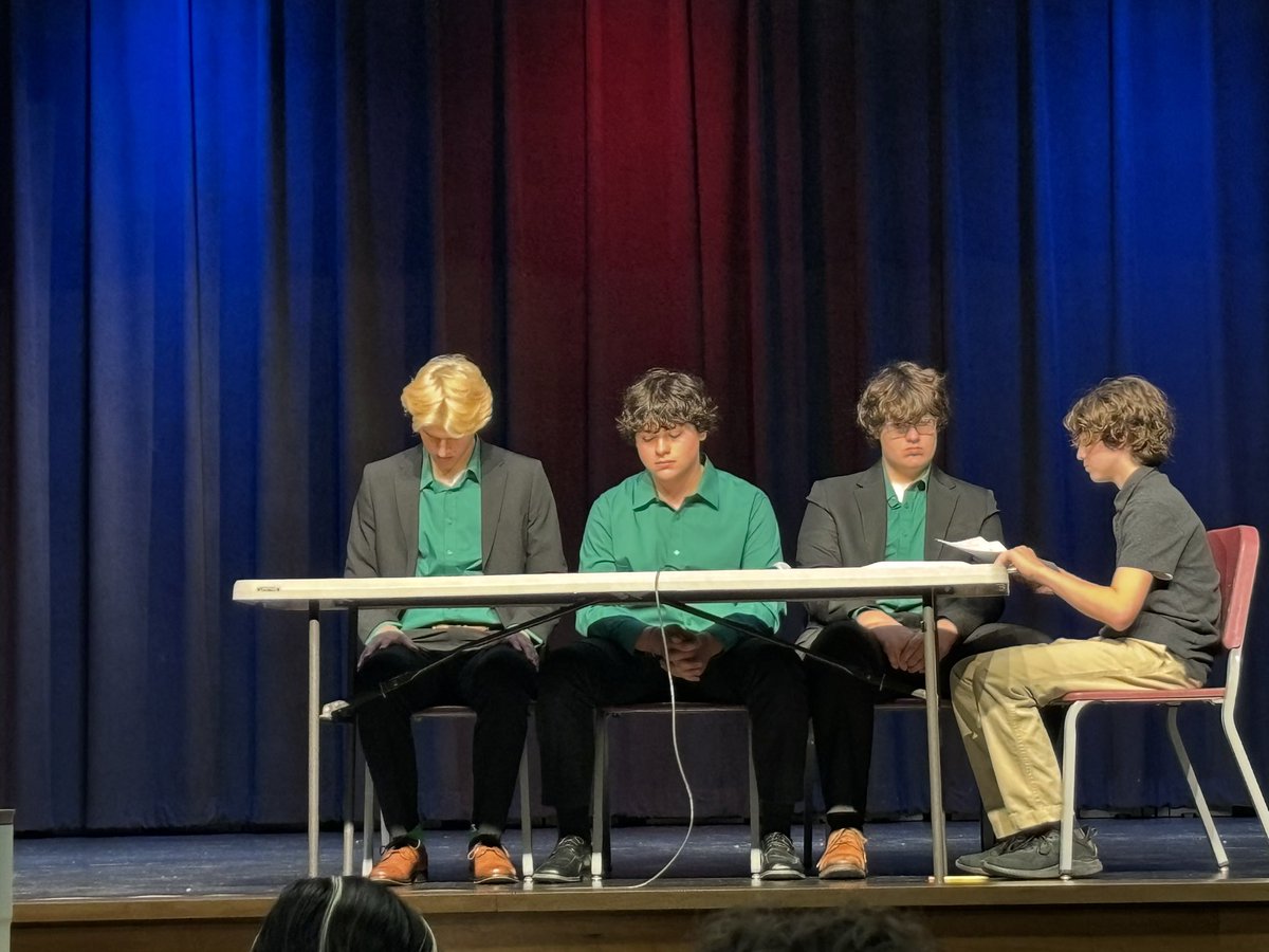 Liberty-Benton had a school wide debate. Republicans won!