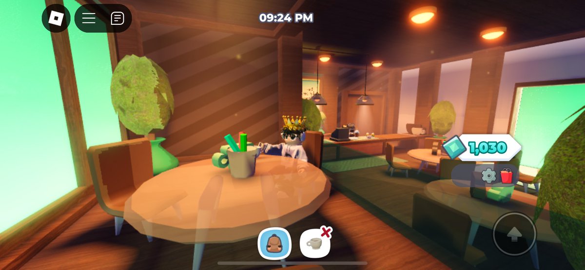 La cafetería después de los cambios que me hice 😭🍵 ✨
#ROBLOX #robloxstudio #robloxart 
#RobloxDev