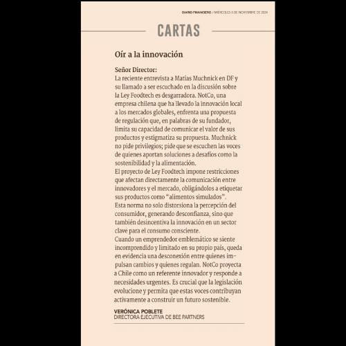 verpoblete's tweet photo. En @Dfinanciero destaco la importancia de escuchar a quienes impulsan la innovación. Nuestras leyes deben evolucionar junto al avance de las ideas y permitir una comunicación clara entre quienes crean soluciones sostenibles y el mercado @MatiasMuchnick https://t.co/Ua7eHQKCiT https://t.co/ffCUuVQedC