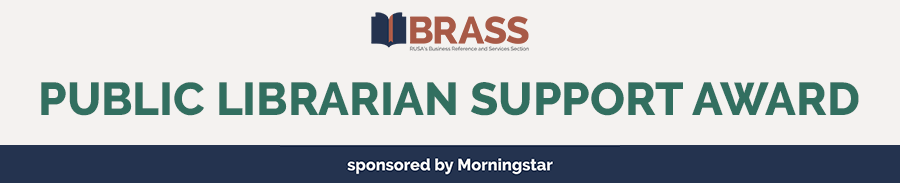 Do you know or are you a public librarian doing business reference who wants to attend ALA Annual 2025, but lack travel funds? If so, apply for the RUSA BRASS Public Librarian Support Award, generously sponsored by <a href="/MorningstarInc/">Morningstar, Inc.</a>!
Deadline is 2/21/2025: bit.ly/3AH8ibk