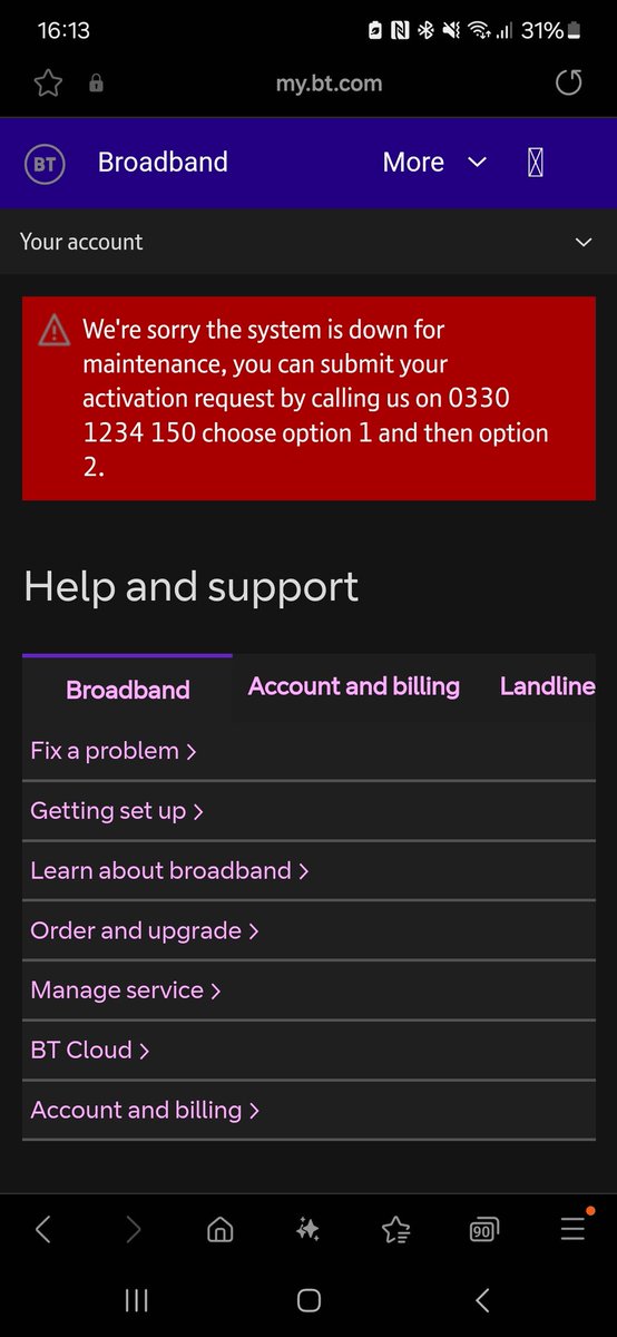 RebIrvine's tweet photo. @bt_uk I'm getting this screen when I try to uptake the benefit for the free Xbox pass - when I call and choose the options it auto- hangs up and texts me about a phone fault. Can you help? https://t.co/cmRR67Kpr1