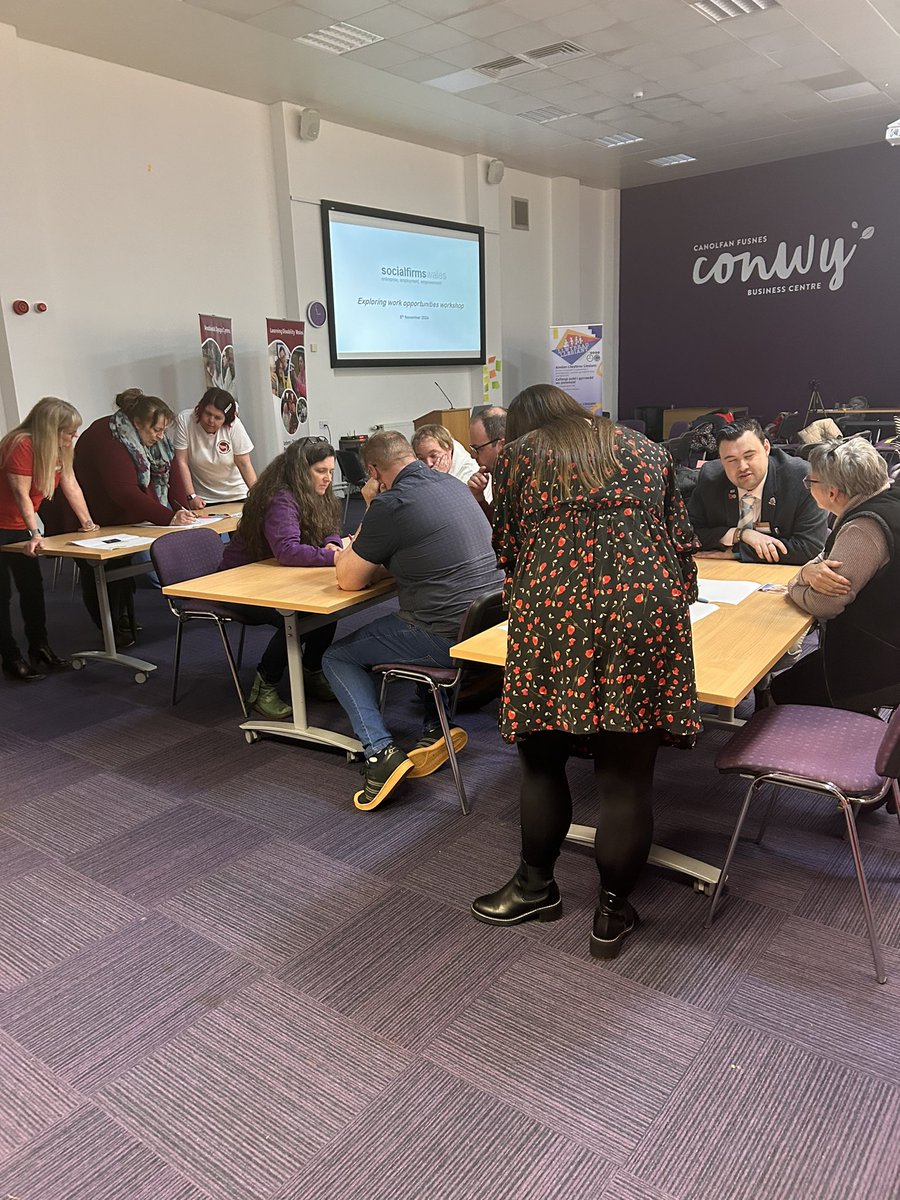 Fabulous day of inspiring talks and showcasing the variety of work happening in North Wales to improve the lives of people with learning disabilities for <a href="/LdWales/">Learning Disability Wales</a> annual conference.We also delivered a workshop to dream up your perfect job and how you might achieve it 🤩
