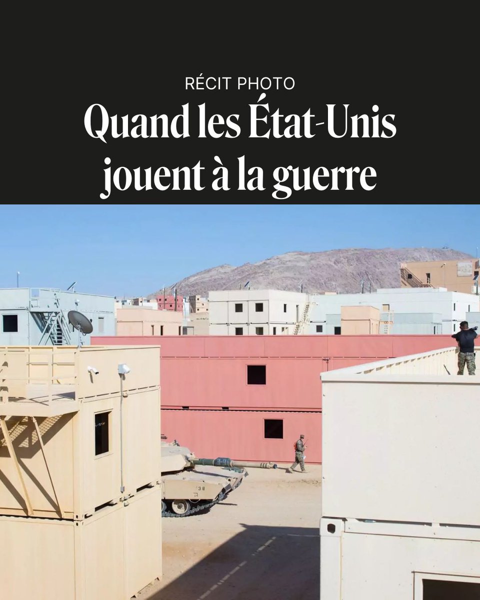 Revue21_'s tweet photo. Après les discours bellicistes, quelle politique mènera Trump au Moyen-Orient ? Environ 40 000 soldats américains sont actuellement déployés dans la région. Pour préparer la guerre, les Marines s’entraînent dans des villages Potemkine dispersés sur tout le territoire national. Debi Cornwall a photographié ces petits théâtres de guerre recréés de toutes pièces : https://t.co/A8Yj5mFN5s