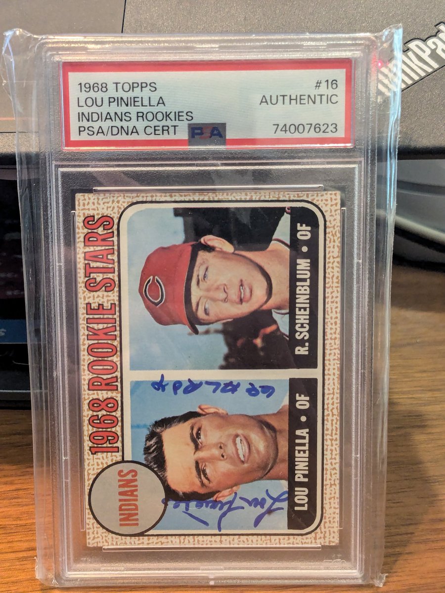 1968 Topps Lou Piniella RC Auto #16 PSA Authentic
$55 BMWT
