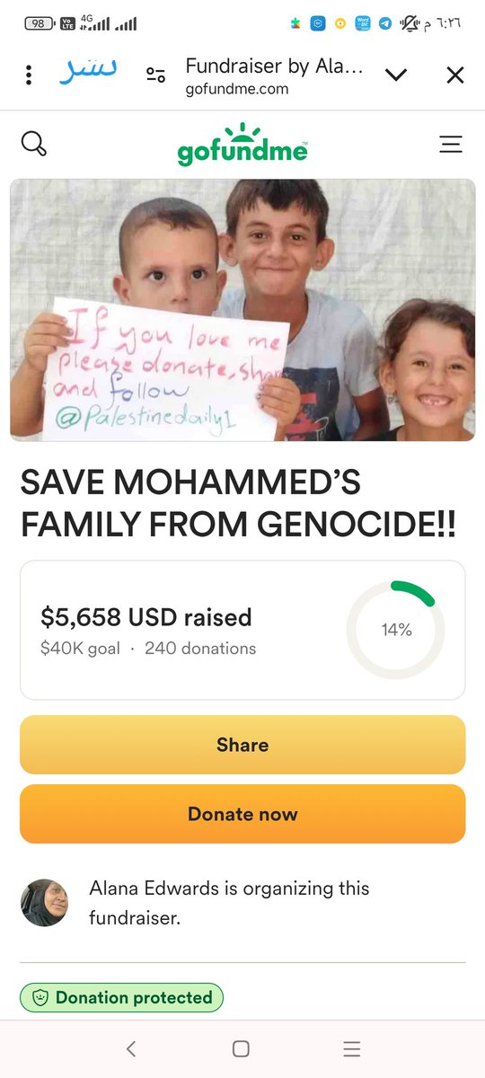 342$ more ro reqch 6K
Please donate and retweet 👇👇
gofund.me/dafc3083