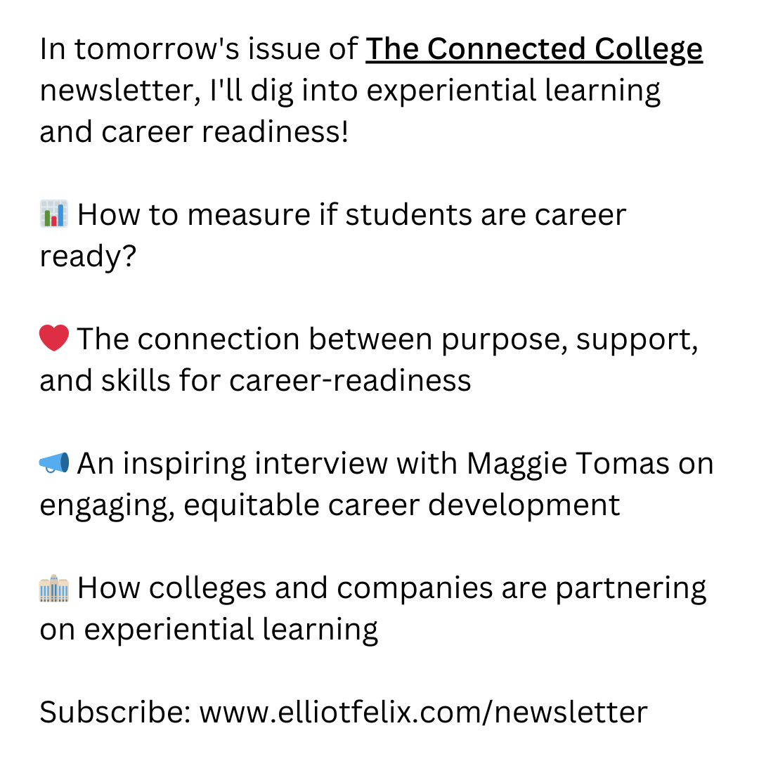 Elliot Felix π (@elliotfelix) on Twitter photo Want to learn more about #studentsuccess in #highered from a newsletter with a 71% open rate? Subcribe to get insights from <a href="/connectdcollege/">The Connected College</a> here: elliotfelix.com/newsletter Want to learn more about #studentsuccess in #highered from a newsletter with a 71% open rate? Subcribe to get insights from <a href="/connectdcollege/">The Connected College</a> here: elliotfelix.com/newsletter