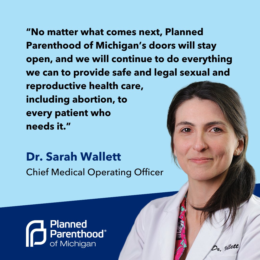 Our doors are open, and we will continue providing the high-quality, affordable, and compassionate sexual and reproductive care our patients depend on — no matter what. 💙