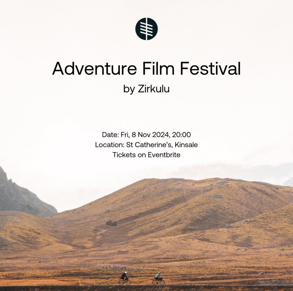 The First Zirkulu Adventure Film Festival is happening this Friday at Saint Catherine’s Cultural Centre! 🥳🤩

Book your tickets to the Zirkulu Adventure Film Festival for a spectacular evening of exploration through the lens!

eventbrite.ie/e/adventure-fi…