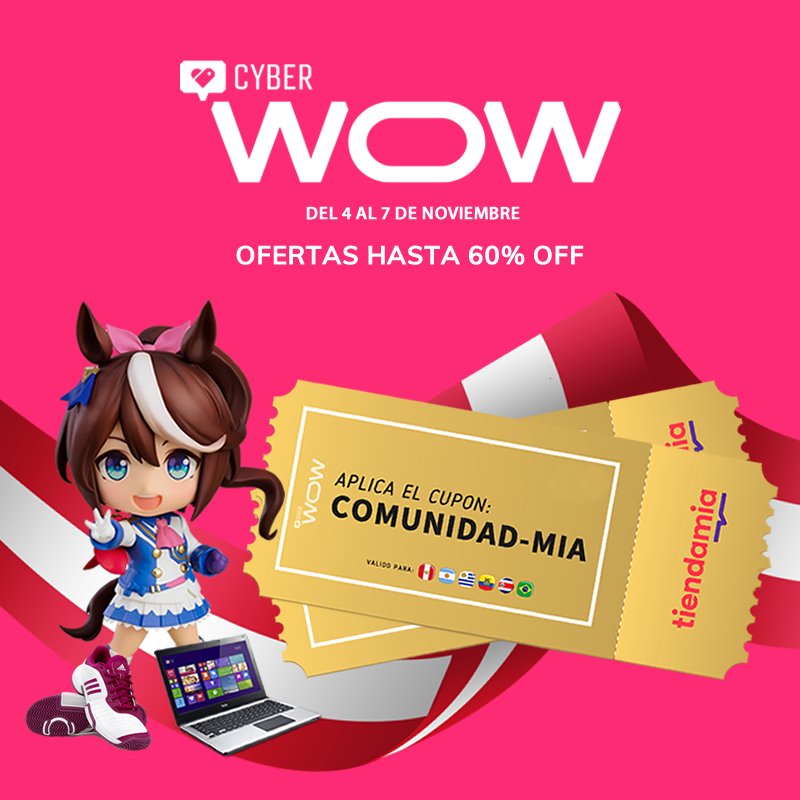 CuponTiendaMia's tweet image. 🔥 ¡Aprovechá el último #CyberWOW del año en Tiendamia Perú 🇵🇪!

😃 Compra lo que siempre has querido hasta un 60% OFF

🎁 Aplicá el cupón: COMUNIDAD-MIA y obtén el máximo descuento SIN LIMITES y SIN TOPE

💳 Paga con tu tarjetas hasta en 12 cuotas

👉 tiendamia.com/pe/cyberwow