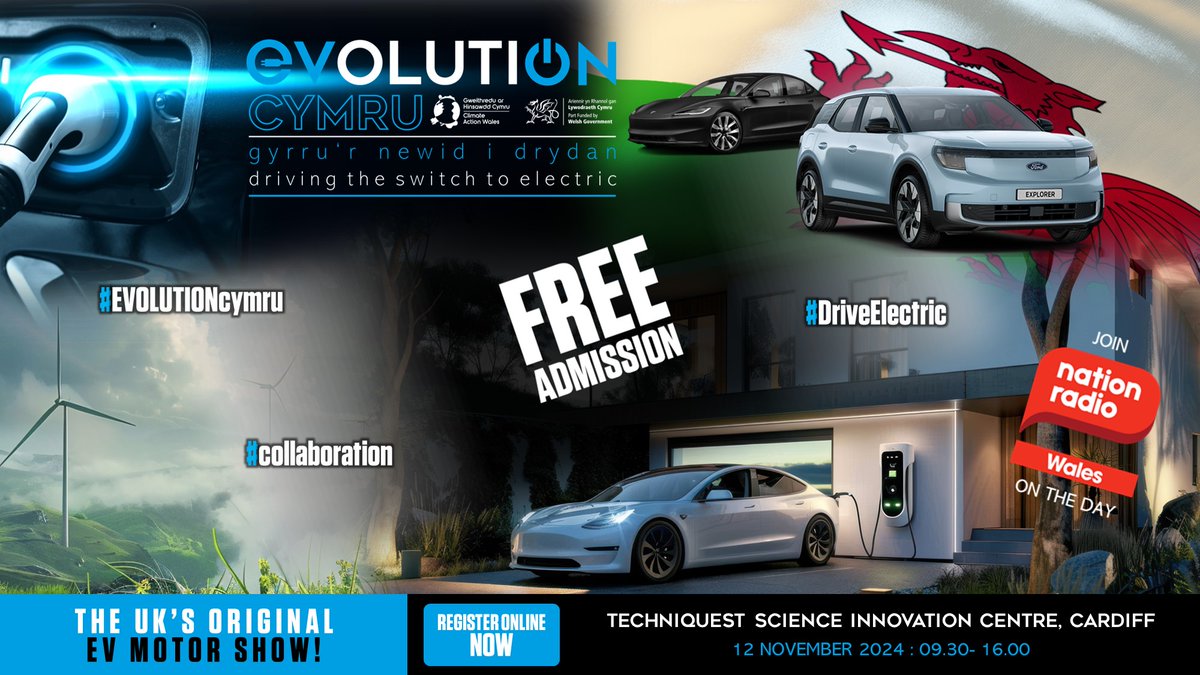The Evolution is on ! Come on down to Evolution Cymru and have your chance to win £250 and a free EV subscription for a month, courtesy of <a href="/voltricuk/">Voltric</a>. Register today via - evolutionshow.co.uk/register
