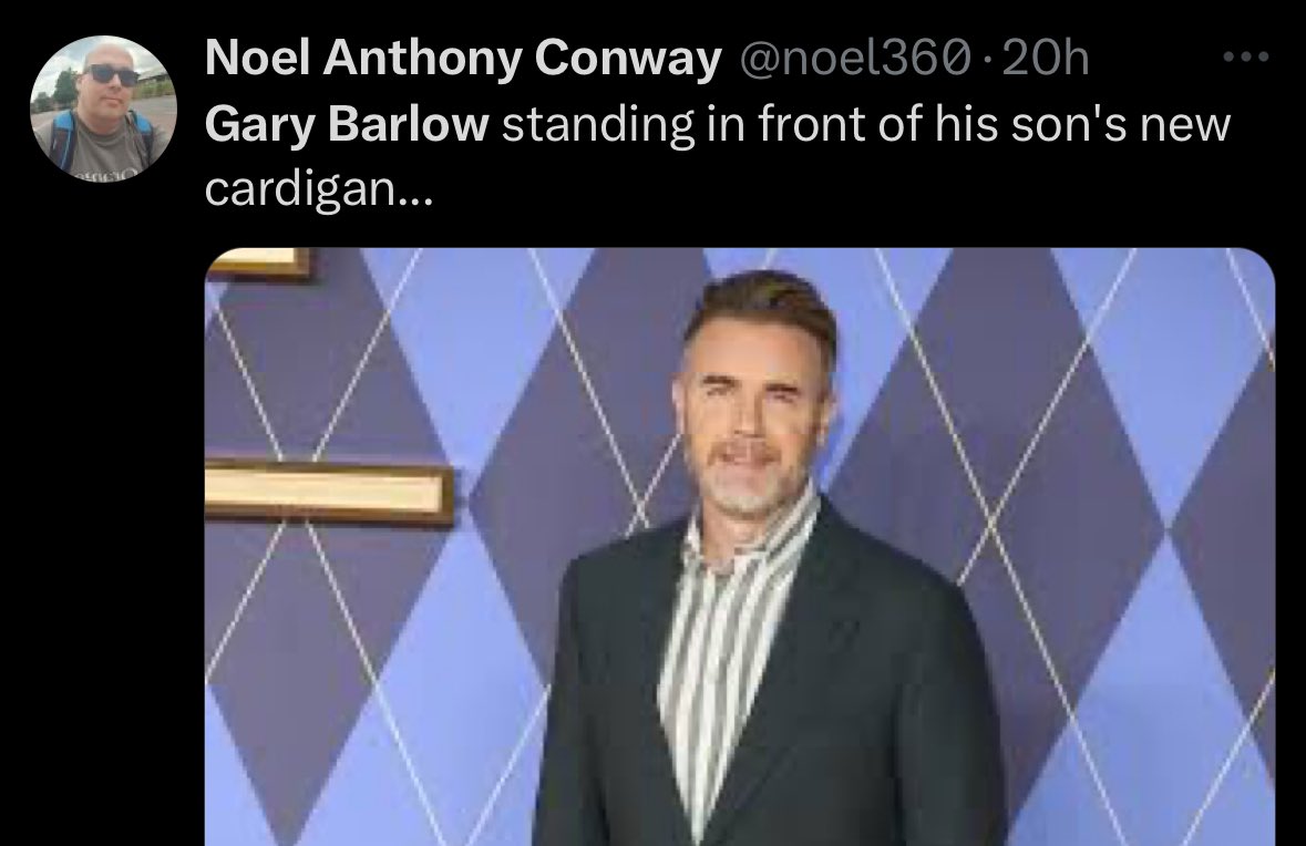 eds_afterglow's tweet photo. The Gary Barlow massive son memes are why I’m never deleting twitter 😂 https://t.co/KzRAN67cAL
