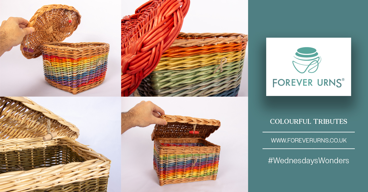 jcatkinson's tweet photo. Our vibrant range of colourful ashes casket tributes, handcrafted by Musgrove Willows. Each casket offers a unique, meaningful way to celebrate a life with colour and care. A beautiful blend of tradition and personal tribute. @MusgroveWillows
#foreverurns #ashescaskets https://t.co/MfXMPfPgK4