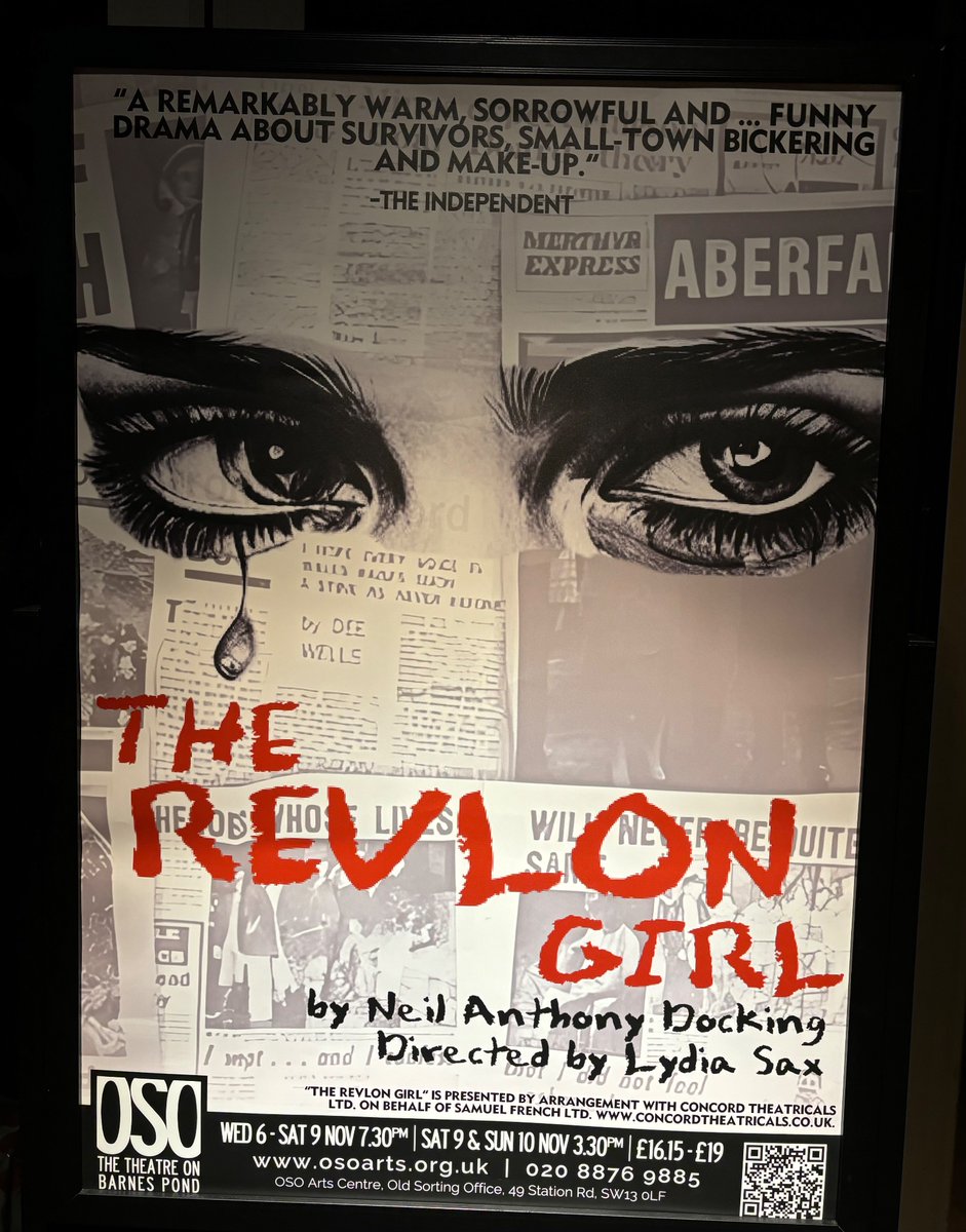 Opening night of The Revlon Girl at the <a href="/OSOArtsCentre/">OSO Arts Centre</a> tonight! 

Really proud to be part of this show 🥹