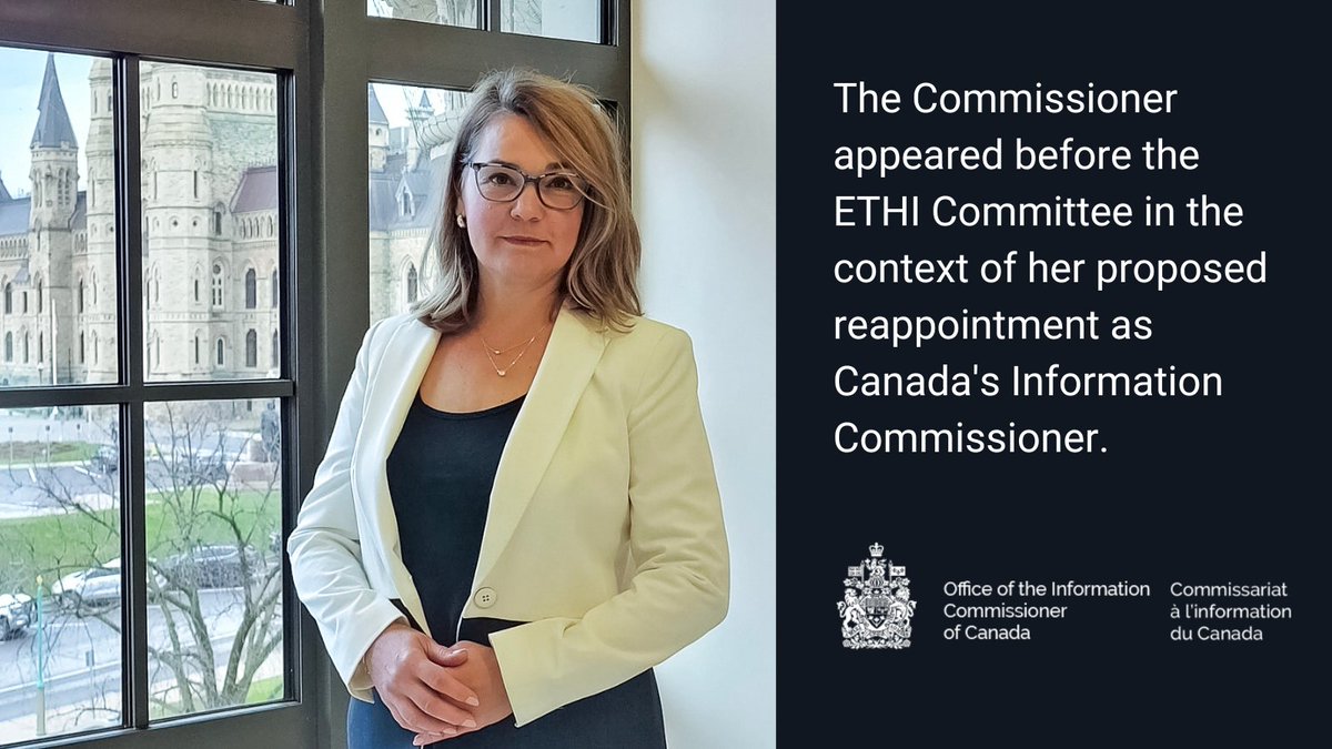 Read her opening remarks: oic-ci.gc.ca/en/resources/s…
#cdnfoi #canpoli #ATIP