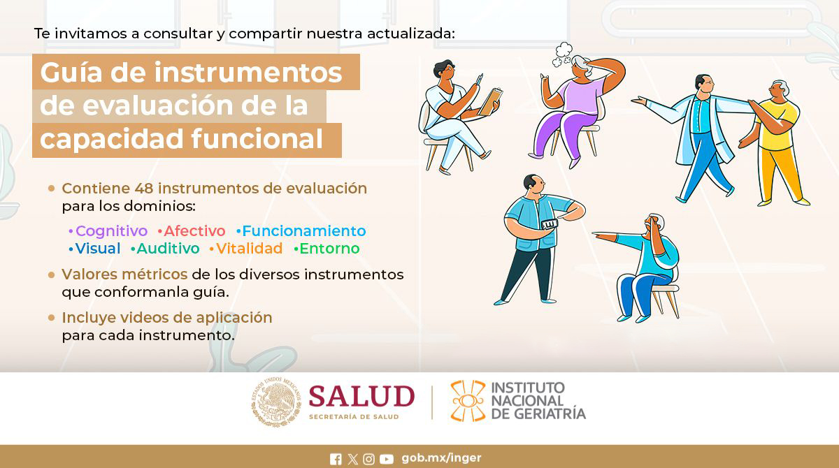 INGER_mx's tweet photo. ¡Descarga nuestra guía para evaluar la capacidad funcional! ➡️ https://t.co/dQc7idZ5ZH

Basada en el modelo de envejecimiento saludable, promueve mantener una alta capacidad intrínseca en las personas mayores para prevenir discapacidades y dependencia. https://t.co/3oJlQfa6rj