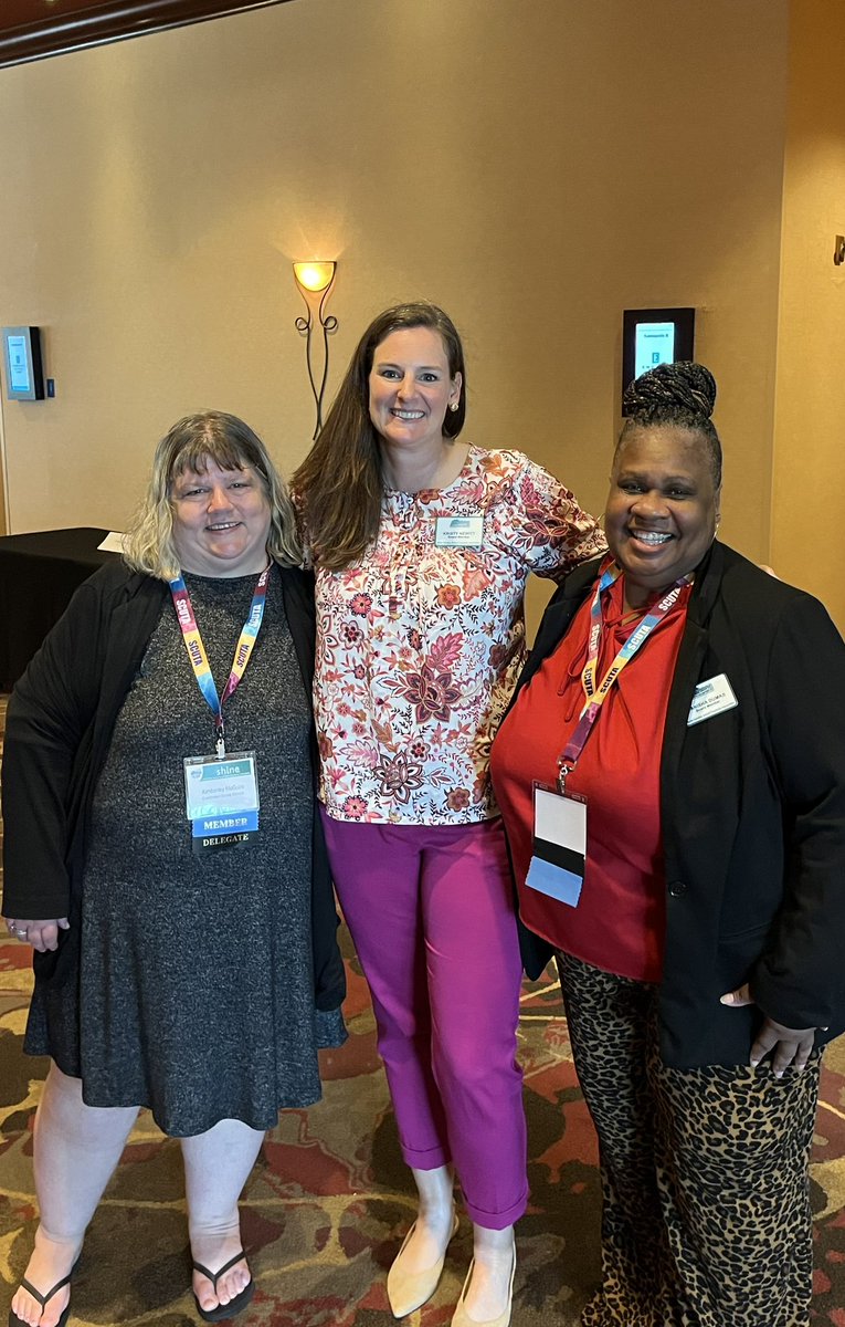 counselors_ccs's tweet photo. @CumberlandCoSch school counselors @TanishaDumas ( @WHOwenES ) and Kimberly McGuire (@HowardHallElem ) representing at the @NCSCA Delegate Assembly as we kick off the #ncsca24 #shine24 state school counselor conference. Big things happening in CCS! https://t.co/zI2B0M2Tqc