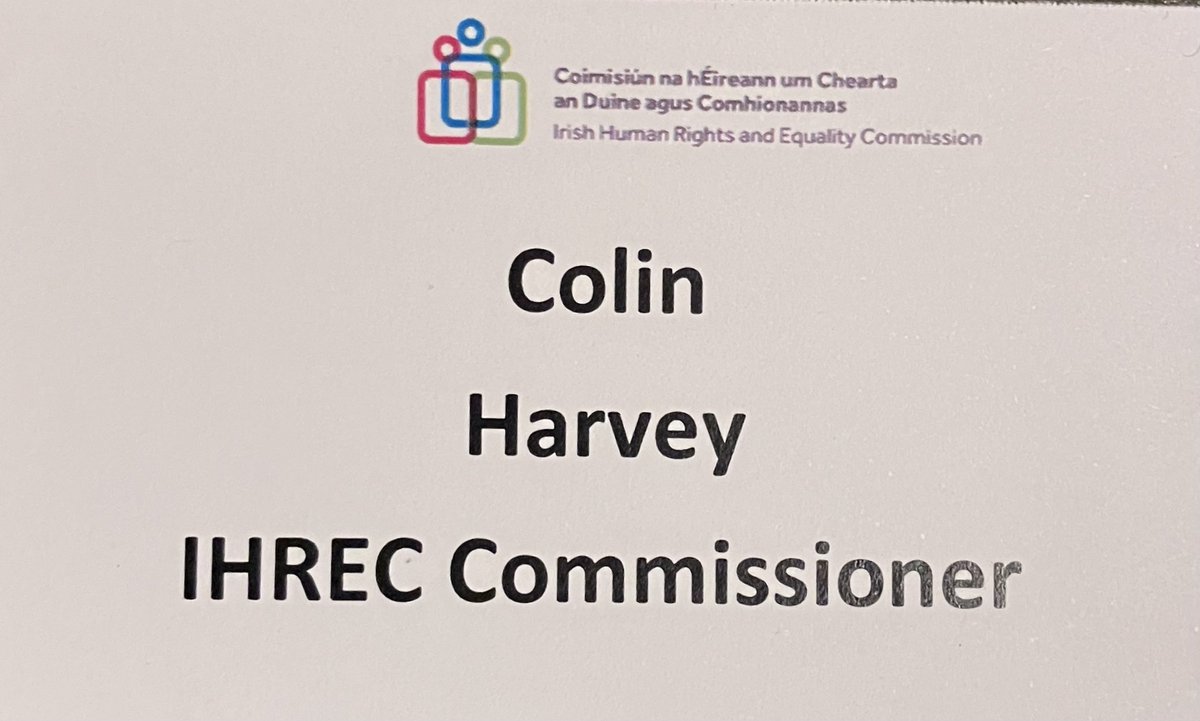 Colin Harvey (@cjhumanrights) on Twitter photo A day well spent with <a href="/NIHRC/">Northern Ireland Human Rights Commission</a> and <a href="/_IHREC/">Irish Human Rights & Equality Commission</a> colleagues in Belfast discussing human rights and equality on the island of Ireland. A day well spent with <a href="/NIHRC/">Northern Ireland Human Rights Commission</a> and <a href="/_IHREC/">Irish Human Rights & Equality Commission</a> colleagues in Belfast discussing human rights and equality on the island of Ireland.