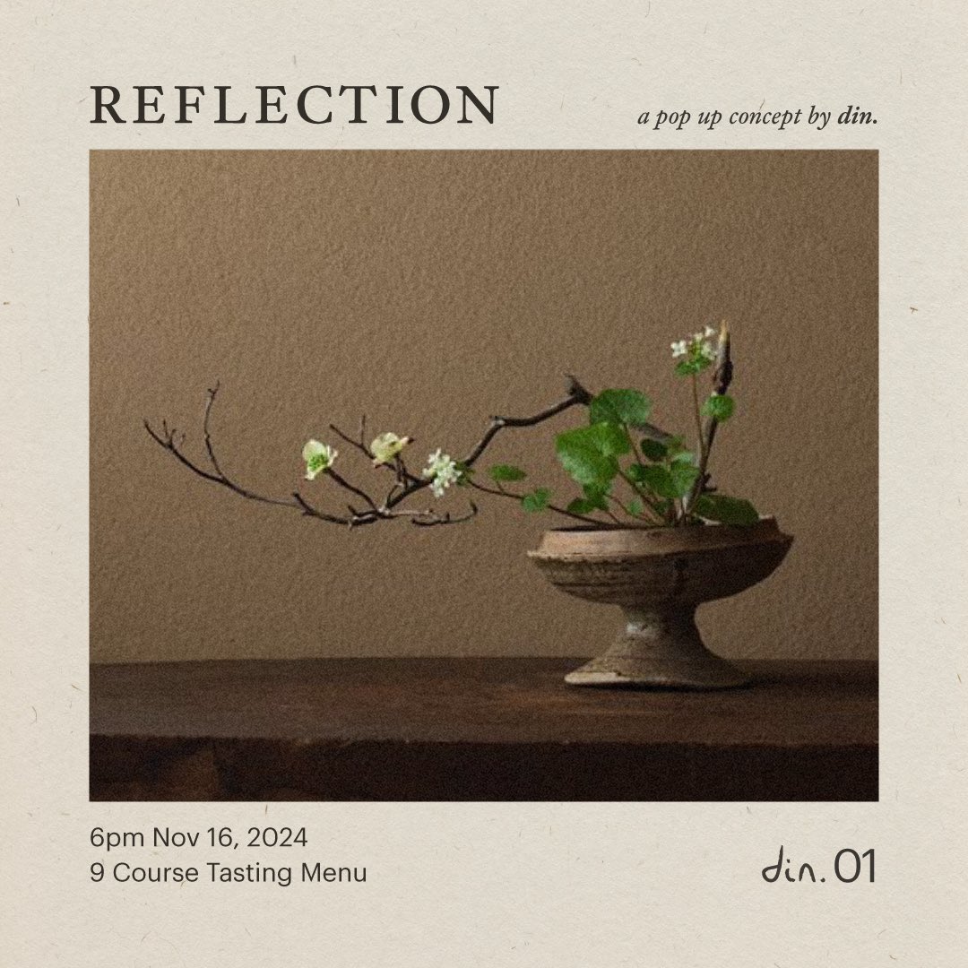 daniilShrst's tweet image. Hello Everyone! We invite you for the din. - Reflection - Dinner 01
We will be presenting 9 course tasting menu inspired by a decade of my culinary journey.
More info and link to register in the thread