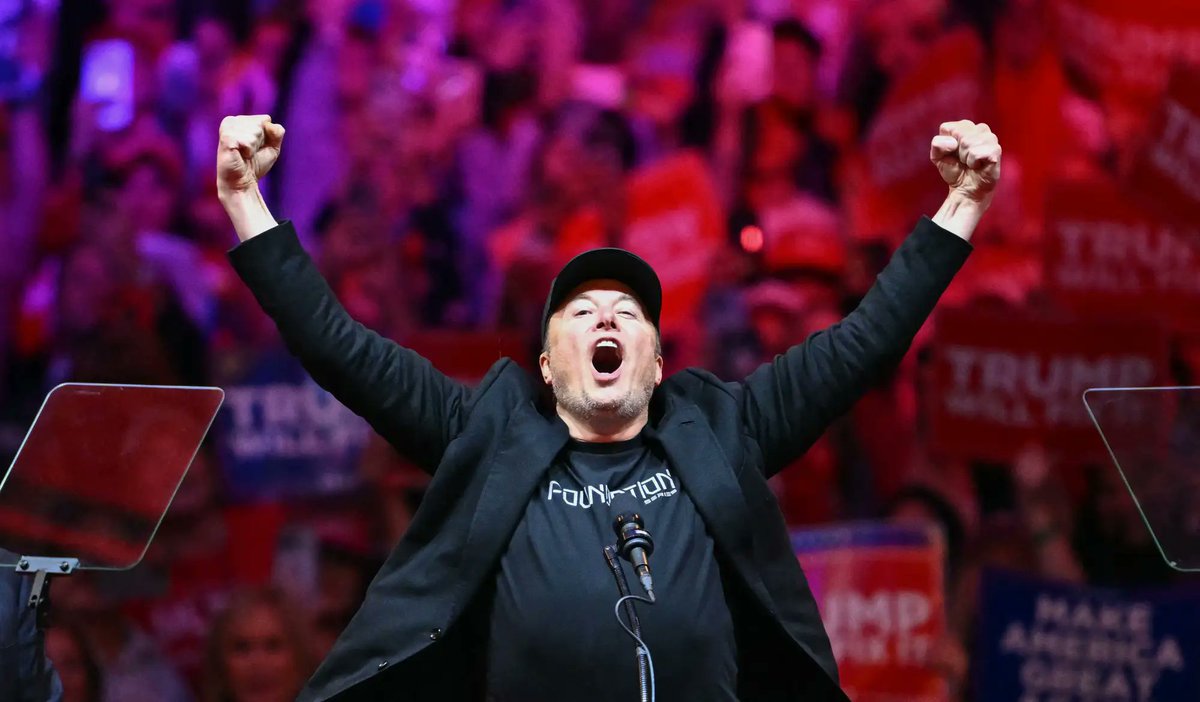 1/ Trump isn't the only one celebrating the election results.

Elon Musk supported Donald Trump's re-election with some serious financial backing, reportedly investing over $130 million in pro-Trump efforts.

So how is that investment gonna pay off?

Let's get into it.