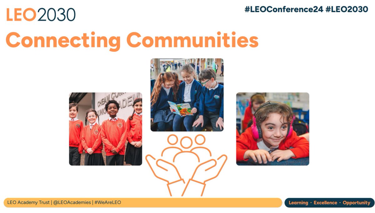 💬 Shaping Our Vision Together

🟠 #ReimaginingEducation

🟠 #ConnectingCommunities

🟠 #ThrivingPeople

Underpinned by our continued commitment to:

🟠 #DigitalInnovation

🟠 #Inclusion

🟠 #LearningBeyondLEO

#LEOConference24 #LEO2030 🦁