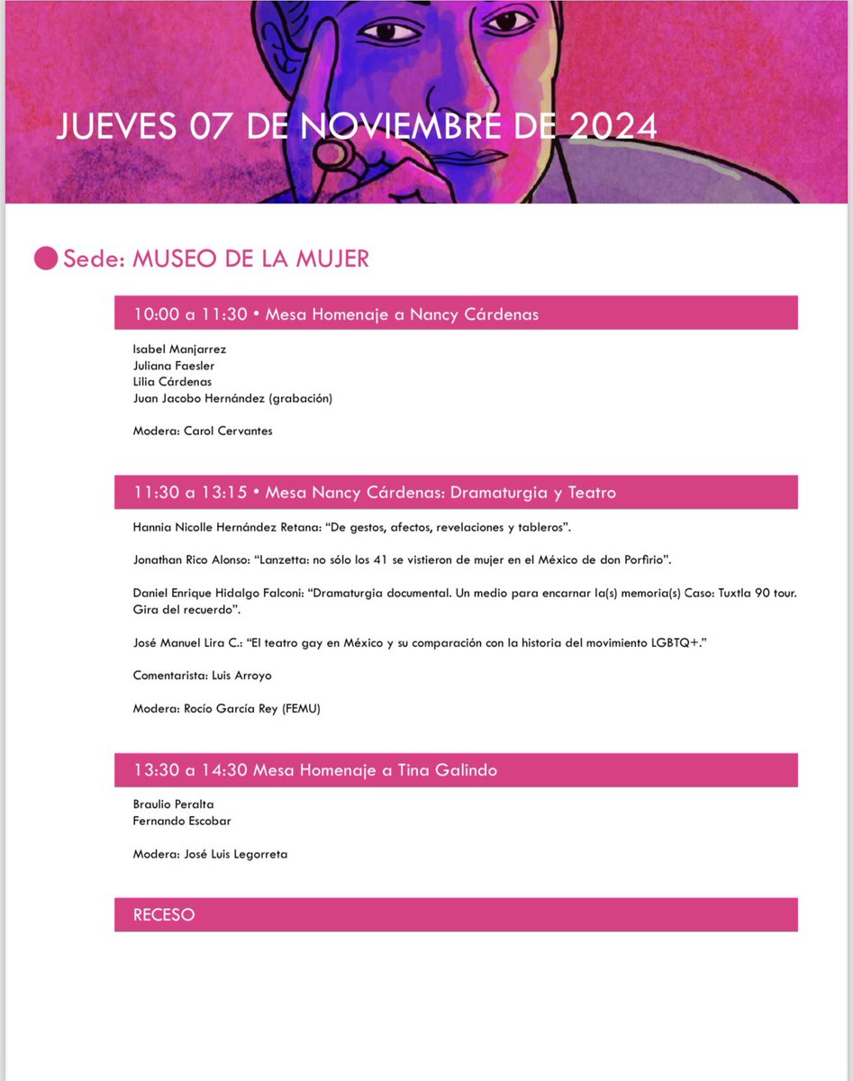 TodesColmex's tweet photo. Amistades no se pierdan las actividades de mañana jueves 6 de noviembre que el XVII Seminario histórico LGBTTIQ+ mexicano tiene para ustedes. https://t.co/riwyZ3c1bb