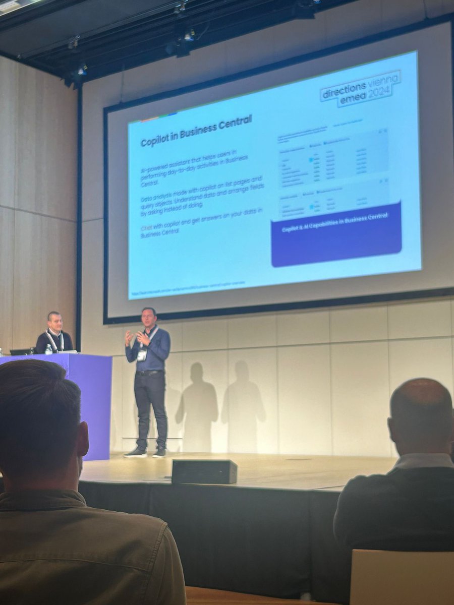 Renato Fajdiga (@rfajdiga) on Twitter photo Day 1 at <a href="/DirectionsEMEA/">Directions for Partners</a> #EMEA2024 is complete. The first session is done ✅ Thanks to everyone who joined our session about <a href="/MSDYN365BC/">Microsoft Dynamics 365 Business Central</a> and #powerplatform and @MSFTCopilot integration 🚀 Day 1 at <a href="/DirectionsEMEA/">Directions for Partners</a> #EMEA2024 is complete. The first session is done ✅ Thanks to everyone who joined our session about <a href="/MSDYN365BC/">Microsoft Dynamics 365 Business Central</a> and #powerplatform and @MSFTCopilot integration 🚀
