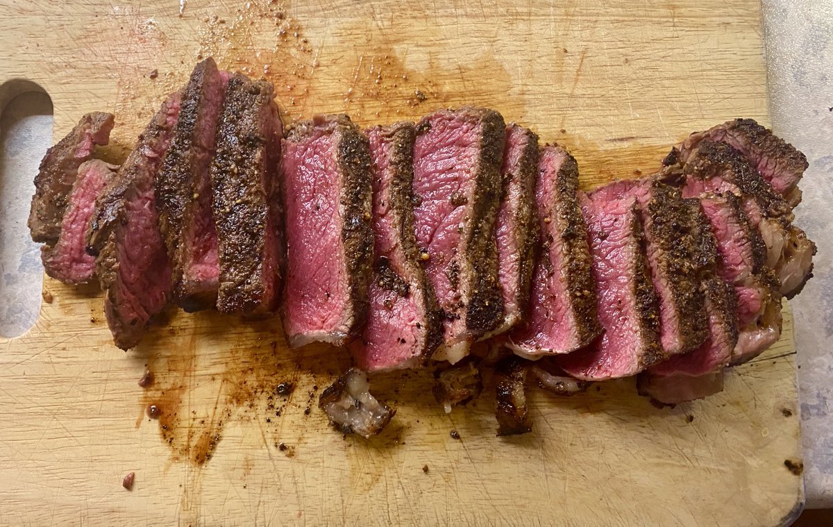 Oh yeah! With homemade Cafe de Paris butter - Moooo!