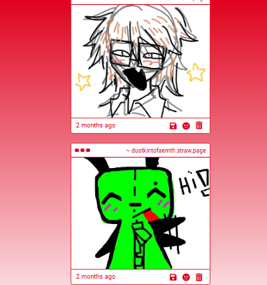 esto tiene un tanto de tiempo, lol, eee muchas gracias de vrdd  por los seguidores q subirán y bajaran tmbn bueno quise compartir algunos dibujos de mi straw, besitos en la cola a todos #strawpage 🫶