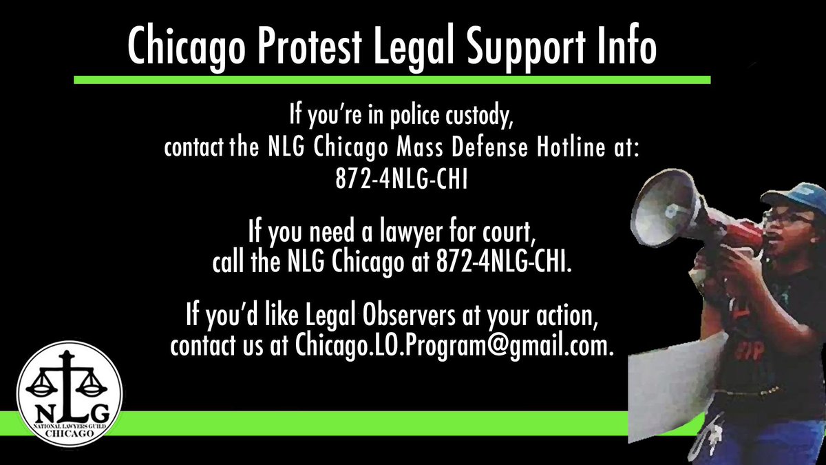 If you're planning to hit the streets, remember that NLG Chicago had your back!